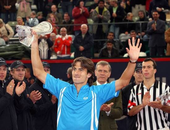 Masters Series Hamburg 2006: Sieger Tommy Robredo (Spanien) jubelt Tennis Herren Masters Series Hamburg 2006, ATP Tour, Finale, Endspiel Gruppe Am Rothenbaum Hamburg Freude,