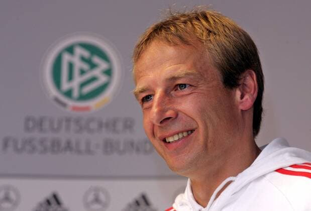 Bundestrainer Jürgen Klinsmann (Deutschland) - DFB Pressekonferenz Fußball Herren Vorschau Weltmeisterschaft 2006, Nationalmannschaft, Nationalteam, PK, Pressetermin Porträt Genf