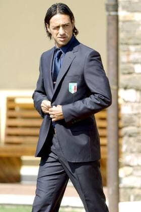 Alessandro Nesta (Italien) - Fußball Herren Nationalmannschaft 2006, Nationalteam, Vorstellung, Präsentation, Pressetermin o0 Verbandsanzug Einzelbild o0 WM Vorschau Florenz Coverziano