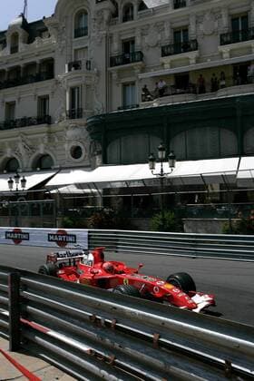 Michael Schumacher (Deutschland Ferrari) auf dem Stadtkurs Monacos Motorsport Grand Prix Herren Großer Preis von Monaco 2006, Formel 1 Weltmeisterschaft, F1, F, GP, WM, Qualifying Totale Circuit de Monaco Monte Carlo