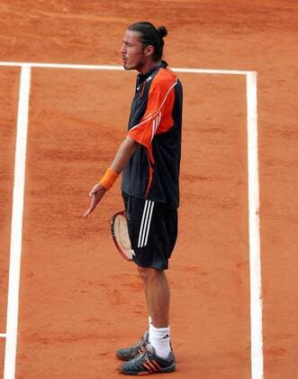 Marat Safin (Rußland) beschwert sich Tennis Herren French Open 2006, ATP Tour, Grand Slam, Sand, Sandplatz, Sandplatztennis, Sandplatzturnier Einzelbild Roland Garros Paris