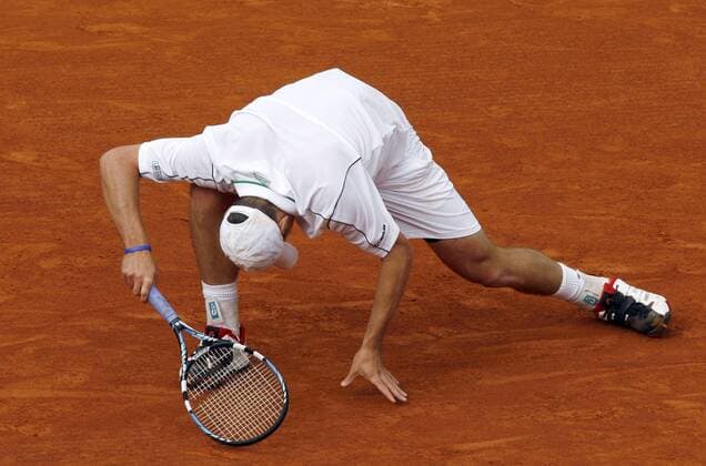 Andy Roddick (USA) -  (pan14357) Tennis Herren French Open 2006, ATP Tour, Grand Slam, Sand, Sandplatz, Sandplatztennis, Sandplatzturnier Einzelbild Roland Garros Paris  
