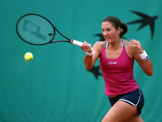 Shahar Peer (Israel) - Vorhand Tennis Damen French Open 2006, Grand Slam, WTA Tour Einzelbild Roland Garros Paris Dynamik,