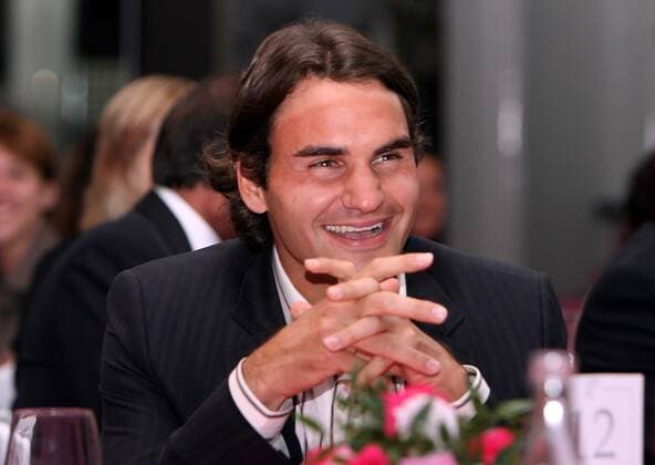Roger Federer (Schweiz) gut gelaunt am Rande des ITF World Champions Dinner 2006 Tennis Herren ITF World Champions Dinner 2006, Preisverleihung, Ehrung, Spielerehrung, Sportlerehrung, Ehrung, Einzelbild Paris Freude,