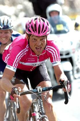Jan Ullrich (Deutschland T Mobile) - Anstieg - Radsport Herren Tour de Suisse 2006, ProTour, Straßenradsport, Straße, Rad, Einzelbild 6. Etappe: Fiesch - La Punt Anstrengung, Radsport Herren Tour de Suisse 2006, ProTour, Straßenradsport, Straße, Rad, Einzelbild 6. Etappe: Fiesch - La Punt Anstrengung,