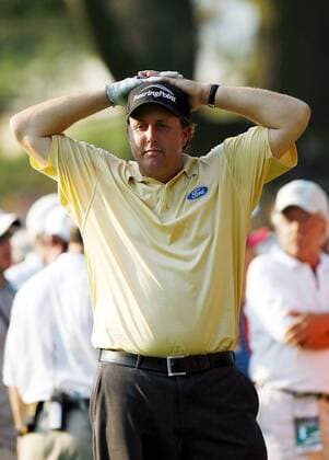 Phil Mickelson (USA) enttäuscht -  (NYP20060618118) Golf Herren US Open Championship 2006, PGA Tour Einzelbild Mamaroneck New York, NY, N Y Enttäuschung, Golf Herren US Open Championship 2006, PGA Tour Einzelbild Mamaroneck New York, NY, N Y Enttäuschung,