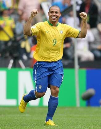Ronaldo (Brasilien) - Torjubel -  Fußball WM Herren WM 2006, Länderspiel, Nationalteam, Nationaltrikot, Achtelfinale, Brasilien Einzelbild Dortmund Freude, Fußball WM Herren WM 2006, Länderspiel, Nationalteam, Nationaltrikot, Achtelfinale, Brasilien Einzelbild Dortmund Freude,