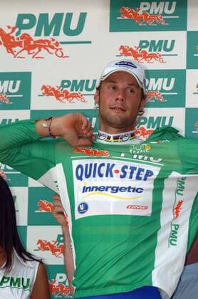 Tom Boonen (Belgien Quick Step Innergetic) im grünen Trikot nach der 3. Etappe der Tour de France 2006 - Radsport Herren 93. Tour de France 2006, ProTour, Straßenradsport, Straße, Rad, Einzelbild 3. Etappe: Esch sur Alzette - Valkenburg Radsport Herren 93. Tour de France 2006, ProTour, Straßenradsport, Straße, Rad, Einzelbild 3. Etappe: Esch sur Alzette - Valkenburg