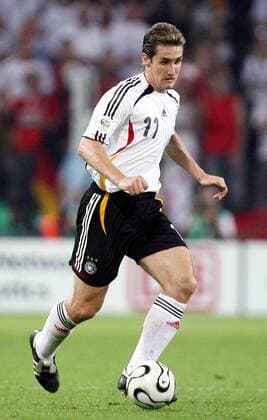 Miroslav Klose (Deutschland) am Ball Fußball WM Herren WM 2006, Länderspiel, Nationalteam, Halbfinale Einzelbild Nationaltrikot Dortmund Dynamik, Fußball WM Herren WM 2006, Länderspiel, Nationalteam, Halbfinale Einzelbild Nationaltrikot Dortmund Dynamik,