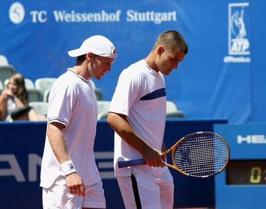 Rainer Schüttler (Deutschland, li.) und Mikhail Youzhny (Rußland) enttäuscht Tennis Herren Mercedes Cup 2006, ATP Tour, Weißenhof, Vdig Gruppe Weissenhof Stuttgart Tennis Herren Mercedes Cup 2006, ATP Tour, Weißenhof, Vdig Gruppe Weissenhof Stuttgart