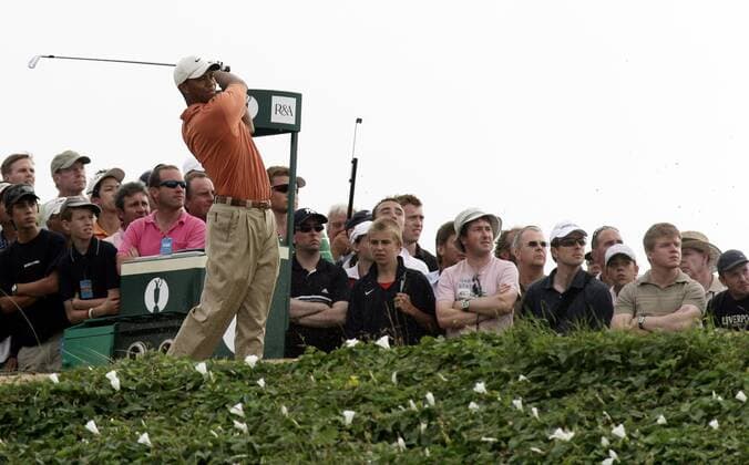 Eldrick Tiger Woods (USA) - Abschlag -  (LON2006072211) Golf Herren British Open Championship 2006, PGA Tour, Totale Hoylake Golf Herren British Open Championship 2006, PGA Tour, Totale Hoylake