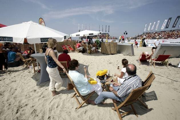 Vip Loge der Smart Beach Tour in St. Peter Ording Beachvolleyball Herren Smart Beach Tour 2006, Totale St. Peter Ording Beachvolleyball Herren Smart Beach Tour 2006, Totale St. Peter Ording