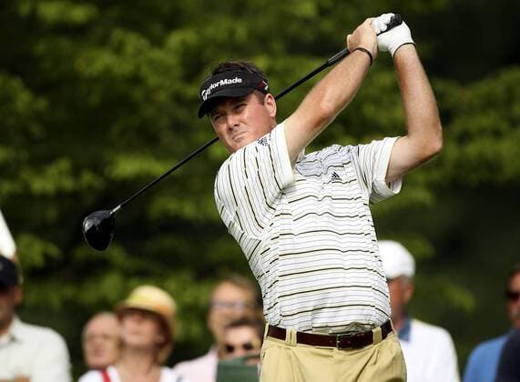 Todd Hamilton (USA) schaut seinem Abschlag hinterher Golf Herren Deutsche Bank Players Championship of Europe 2006, Player s, PGA European Tour Einzelbild Gut Kaden Hamburg Alveslohe Golf Herren Deutsche Bank Players Championship of Europe 2006, Player s, PGA European Tour Einzelbild Gut Kaden Hamburg Alveslohe