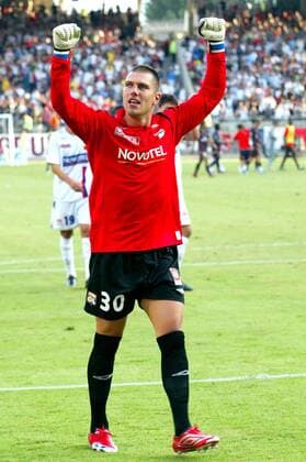 Torwart Remy Vercoutre (Lyon) - Schlußjubel -  (pan15379) Fußball Herren Trophee des Champions 2006, Olympique Lyonnais, OL, Vdig Einzelbild Lyon Freude, Fußball Herren Trophee des Champions 2006, Olympique Lyonnais, OL, Vdig Einzelbild Lyon Freude,  