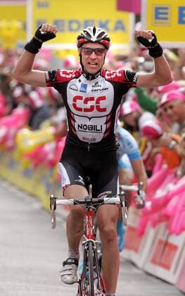 Jens Voigt (Deutschland CSC) gewinnt die 2. Etappe der Deutschland Tour Radsport Herren Deutschland Tour 2006, Deutschlandtour, ProTour, Straßenradsport, Straße, Rad, Vdig Einzelbild 2. Etappe: Minden - Goslar Freude, Radsport Herren Deutschland Tour 2006, Deutschlandtour, ProTour, Straßenradsport, Straße, Rad, Vdig Einzelbild 2. Etappe: Minden - Goslar Freude,