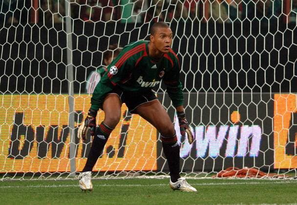 Torwart Dida (Milan) konzentriert - Fußball EC 1 Herren Champions League Qualifikation 2006, AC Mailand, Vdig, Einzelbild Mailand Fußball EC 1 Herren Champions League Qualifikation 2006, AC Mailand, Vdig, Einzelbild Mailand