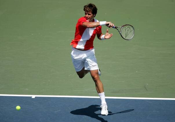 Thomas Haas (Deutschland) - Vorhand Tennis Herren Western and Southern Financial Group Masters 2006, ATP Tour, Series Einzelbild Cincinnati Dynamik, Tennis Herren Western and Southern Financial Group Masters 2006, ATP Tour, Series Einzelbild Cincinnati Dynamik,