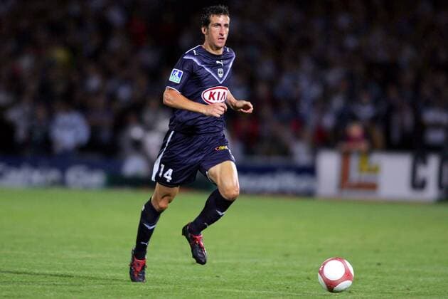 Johan Micoud (Bordeaux) am Ball -  Fußball Herren Ligue 1 2006 2007, 1. Französische Liga, Girondins de Bordeaux Einzelbild Bordeaux Fußball Herren Ligue 1 2006 2007, 1. Französische Liga, Girondins de Bordeaux Einzelbild Bordeaux  
