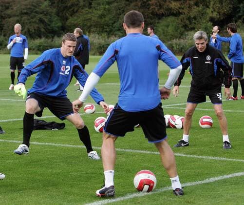 Robert Huth (Middlesbrough, li.) -  Fußball Herren English Premier League 2006 2007, 1. Englische Liga, Middlesbrough FC, Gruppe Middlesbrough Dynamik, Fußball Herren English Premier League 2006 2007, 1. Englische Liga, Middlesbrough FC, Gruppe Middlesbrough Dynamik,