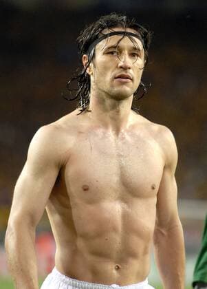 Niko Kovac (Kroatien) mit freiem Oberkörper Fußball WM Herren WM 2006, Länderspiel, Nationalteam, Gruppe F, Einzelbild Stuttgart Sinnlichkeit Fußball WM Herren WM 2006, Länderspiel, Nationalteam, Gruppe F, Einzelbild Stuttgart Sinnlichkeit