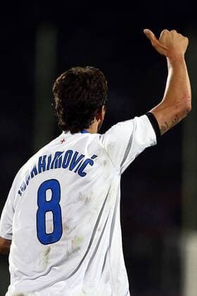 Zlatan Ibrahimovic (Inter) - thumbs up -  Fußball Herren Serie A 2006 2007, 1. Italienische Liga, Internazionale Mailand Einzelbild Florenz Fußball Herren Serie A 2006 2007, 1. Italienische Liga, Internazionale Mailand Einzelbild Florenz