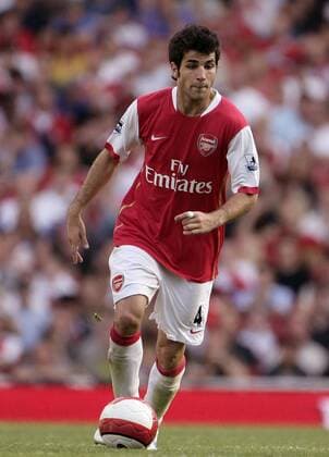 Cesc Fabregas (Arsenal) am Ball -  Fußball Herren English Premier League 2006 2007, 1. Englische Liga, Arsenal FC London Einzelbild London Dynamik, Fußball Herren English Premier League 2006 2007, 1. Englische Liga, Arsenal FC London Einzelbild London Dynamik,