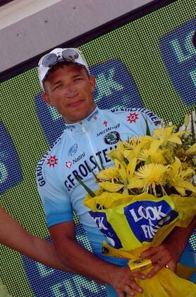 Robert Förster (Deutschland Gerolsteiner) - Sieger der 15. Etappe der Vuelta a Espana 2006 -  Radsport Herren Vuelta a Espana 2006, Spanienrundfahrt, ProTour, Straßenradsport, Straße, Rad Einzelbild 15. Etappe, Motilla del Palancar - Factoria Ford Freude, Radsport Herren Vuelta a Espana 2006, Spanienrundfahrt, ProTour, Straßenradsport, Straße, Rad Einzelbild 15. Etappe, Motilla del Palancar - Factoria Ford Freude,