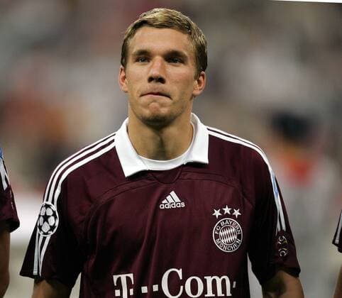 Lukas Podolski (Bayern) Fußball EC 1 Herren Champions League 2006 2007, FC Bayern München Einzelbild München Fußball EC 1 Herren Champions League 2006 2007, FC Bayern München Einzelbild München