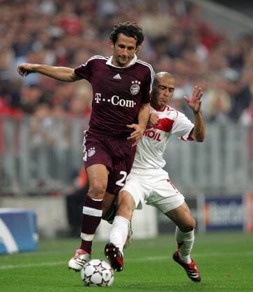 Hasan Salihamidzic (Bayern, li.) gegen Clemente Rodriguez (Spartak Moskau) Fußball EC 1 Herren Champions League 2006 2007, FC Bayern München - Spartak Moskau 4:0 Gruppe München Dynamik, Fußball EC 1 Herren Champions League 2006 2007, FC Bayern München - Spartak Moskau 4:0 Gruppe München Dynamik,