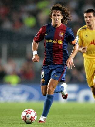Carles Puyol (FC Barcelona) am Ball -  Fußball EC 1 Herren Champions League 2006 2007, FC Barcelona - PFK Levski Sofia 5:0, Barca, Vdig Einzelbild Barcelona Dynamik, Fußball EC 1 Herren Champions League 2006 2007, FC Barcelona - PFK Levski Sofia 5:0, Barca, Vdig Einzelbild Barcelona Dynamik,