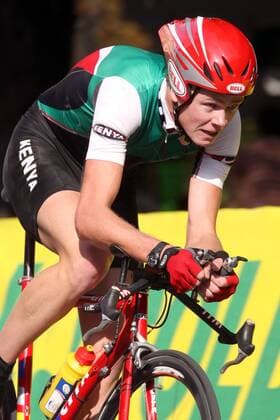 Chris Froome (Kenia U23) Radsport Herren U 23 Weltmeisterschaft, Straßenradsport, Straße, Rad, Zeitfahren, Einzelzeitfahren, Nationaltrikot Einzelbild 2006 Salzburg Radsport Herren U 23 Weltmeisterschaft, Straßenradsport, Straße, Rad, Zeitfahren, Einzelzeitfahren, Nationaltrikot Einzelbild 2006 Salzburg