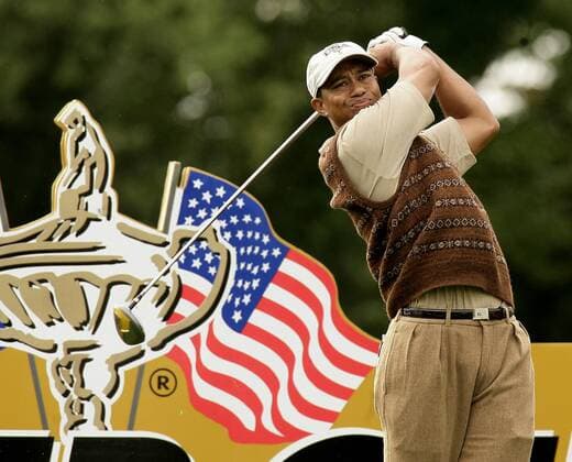 Eldrick Tiger Woods (Team USA) -  (STR2006092144) Golf Herren Ryder Cup 2006, Rydercup, PGA Tour, Training Einzelbild Straffan Golf Herren Ryder Cup 2006, Rydercup, PGA Tour, Training Einzelbild Straffan