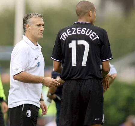 Trainer Didier Deschamps und David Trezeguet (beide Juventus) -  Fußball Herren Serie B 2006 2007, 2. Italienische Liga, Juventus Turin, Juve Gruppe Piacenza Fußball Herren Serie B 2006 2007, 2. Italienische Liga, Juventus Turin, Juve Gruppe Piacenza