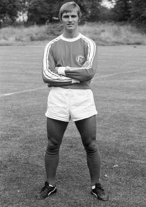 Heiner Baltes (Düsseldorf) Fußball 1. BL Herren Saison 1975 1976, Fortuna Düsseldorf, Vorstellung, Präsentation, Pressetermin, Porträttermin Einzelbild Düsseldorf Fußball 1. BL Herren Saison 1975 1976, Fortuna Düsseldorf, Vorstellung, Präsentation, Pressetermin, Porträttermin Einzelbild Düsseldorf