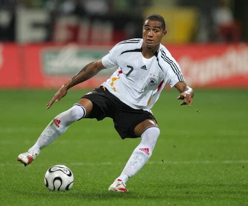 Kevin Prince Boateng (Deutschland U21) am Ball Fußball Länderspiel Herren U 21 EM Qualifikation 2006, Playoffs, Playoff, Play Offs, Off, Nationalteam Einzelbild Leverkusen Dynamik, Fußball Länderspiel Herren U 21 EM Qualifikation 2006, Playoffs, Playoff, Play Offs, Off, Nationalteam Einzelbild Leverkusen Dynamik,