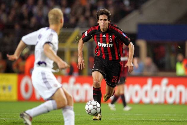 Kaka (Milan) am Ball -  (pan16766) Fußball EC 1 Herren Champions League 2006 2007, RSC Anderlecht - AC Mailand 0:1 Einzelbild Brüssel Dynamik, Fußball EC 1 Herren Champions League 2006 2007, RSC Anderlecht - AC Mailand 0:1 Einzelbild Brüssel Dynamik,  