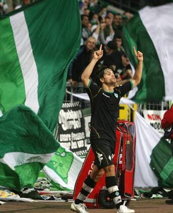 Diego (Bremen) - Torjubel Fußball EC 1 Herren Champions League 2006 2007, SV Werder Bremen Einzelbild Bremen Freude, Fußball EC 1 Herren Champions League 2006 2007, SV Werder Bremen Einzelbild Bremen Freude,