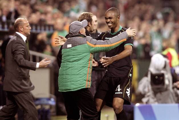 Naldo (Bremen) - Torjubel Fußball EC 1 Herren Champions League 2006 2007, SV Werder Bremen Gruppe Bremen Freude, Fußball EC 1 Herren Champions League 2006 2007, SV Werder Bremen Gruppe Bremen Freude,