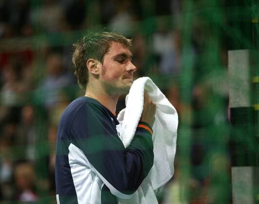 Torwart Carsten Lichtlein (Deutschland) erschöpft Handball Länderspiel Herren Statoil Worldcup 2006, Nationalteam, Nationaltrikot, Einzelbild Hannover Erschöpfung, Handball Länderspiel Herren Statoil Worldcup 2006, Nationalteam, Nationaltrikot, Einzelbild Hannover Erschöpfung,