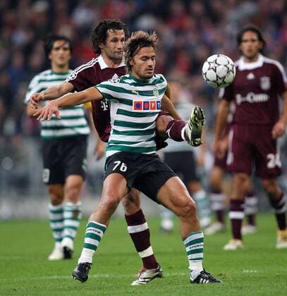 Carlos Paredes (Sporting Lissabon, re.) gegen Hasan Salihamidzic (Bayern) Fußball EC 1 Herren Champions League 2006 2007, FC Bayern München - Sporting Lissabon 0:0 Gruppe München Dynamik, Fußball EC 1 Herren Champions League 2006 2007, FC Bayern München - Sporting Lissabon 0:0 Gruppe München Dynamik,