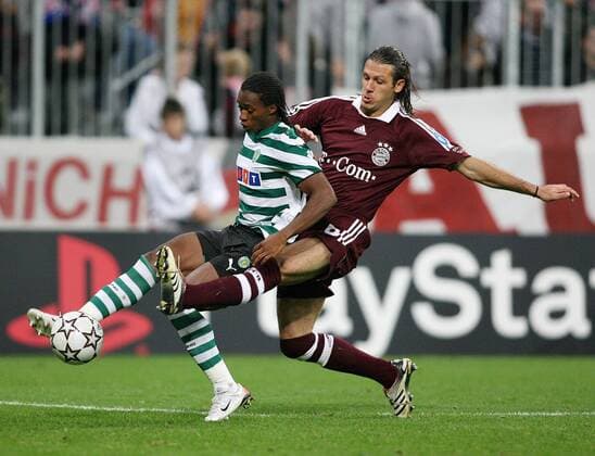 Yannick Djalo (Sporting Lissabon, li.) gegen Martin Demichelis (Bayern) Fußball EC 1 Herren Champions League 2006 2007, FC Bayern München - Sporting Lissabon 0:0 Gruppe München Dynamik, Fußball EC 1 Herren Champions League 2006 2007, FC Bayern München - Sporting Lissabon 0:0 Gruppe München Dynamik,