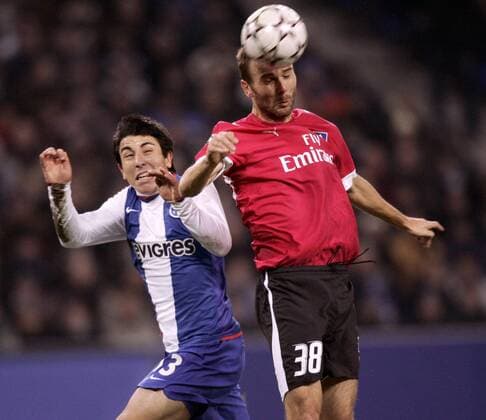 Danijel Ljuboja (HSV, re.) gegen Jorge Fucile (FC Porto) Fußball EC 1 Herren Champions League 2006 2007, Hamburger SV - FC Porto, vdig Gruppe Hamburg Dynamik, Fußball EC 1 Herren Champions League 2006 2007, Hamburger SV - FC Porto, vdig Gruppe Hamburg Dynamik,