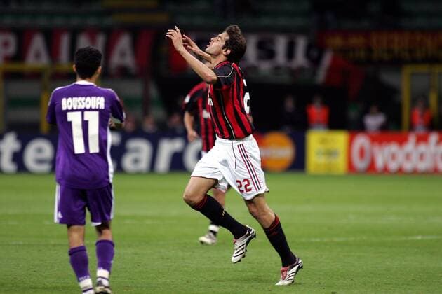 Kaka (Milan) - Torjubel - Fußball EC 1 Herren Champions League 2006 2007, AC Mailand - RSC Anderlecht 4:1 Gruppe Mailand Freude, Fußball EC 1 Herren Champions League 2006 2007, AC Mailand - RSC Anderlecht 4:1 Gruppe Mailand Freude,