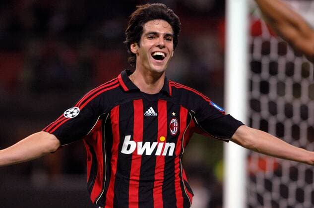 Kaka (Milan) - Torjubel - Fußball EC 1 Herren Champions League 2006 2007, AC Mailand Einzelbild Mailand Freude, Fußball EC 1 Herren Champions League 2006 2007, AC Mailand Einzelbild Mailand Freude,