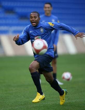 Robinho (Brasilien) Fußball Herren Nationalteam 2006, Training Einzelbild Basel Dynamik, Fußball Herren Nationalteam 2006, Training Einzelbild Basel Dynamik,