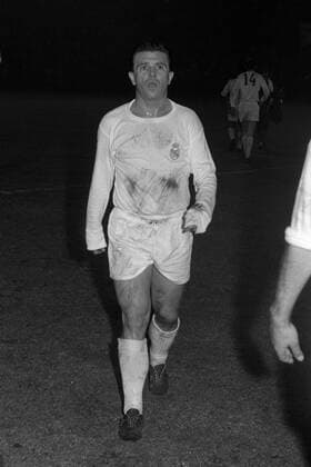 Ferenc Puskas (Real Madrid) - Abgang Fußball Herren Primera Division 1962 1963, 1. Spanische Liga, Real Madrid CF, Vneg, Vsw Einzelbild Madrid Fußball Herren Primera Division 1962 1963, 1. Spanische Liga, Real Madrid CF, Vneg, Vsw Einzelbild Madrid