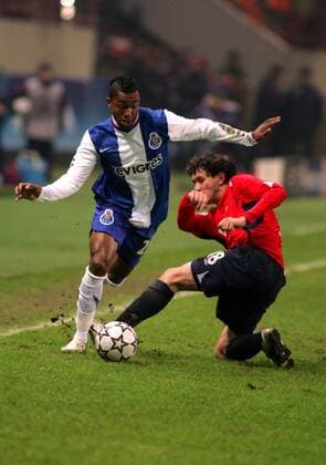 Alan (Porto, li.) gegen Yuri Zhirkov (ZSKA Moskau) -  Fußball EC 1 Herren Champions League 2006 2007, CSKA Moskau - FC Porto 0:2 Gruppe Moskau Dynamik, Fußball EC 1 Herren Champions League 2006 2007, CSKA Moskau - FC Porto 0:2 Gruppe Moskau Dynamik,