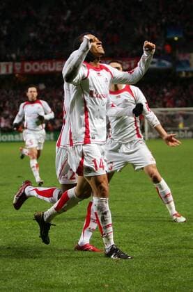 Peter Odemwingie (Lille) - Torjubel -  (pan17492) Fußball EC 1 Herren Champions League 2006 2007, OSC Lille Gruppe Lille Freude, Fußball EC 1 Herren Champions League 2006 2007, OSC Lille Gruppe Lille Freude,  