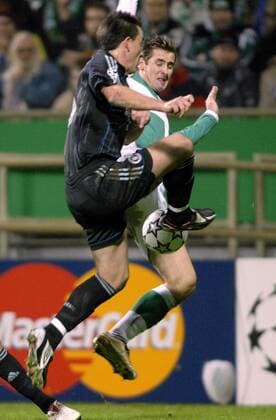 Miroslav Klose (Bremen, re.) gegen John Terry (Chelsea) Fußball EC 1 Herren Champions League 2006 2007, SV Werder Bremen - Chelsea FC London 1:0 Gruppe Bremen Dynamik, Fußball EC 1 Herren Champions League 2006 2007, SV Werder Bremen - Chelsea FC London 1:0 Gruppe Bremen Dynamik,