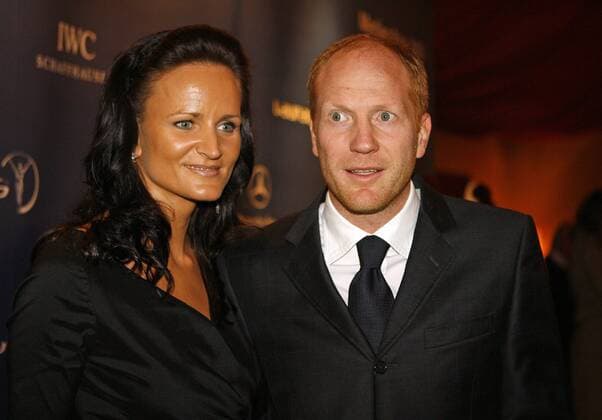 DFB Sportdirektor Mathias Sammer (Deutschland) mit Ehefrau Karin anlässlich der Verleihung des Laureus Medienpreises 2006 Fußball Herren Laureus Medienpreis Deutschland 2006, Gruppe München Fußball Herren Laureus Medienpreis Deutschland 2006, Gruppe München